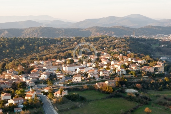 St-Privat-des-Vieux, Le Gard vue du ciel