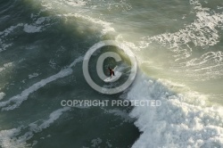 Surfer vue du ciel à Brétignolles-sur-Mer