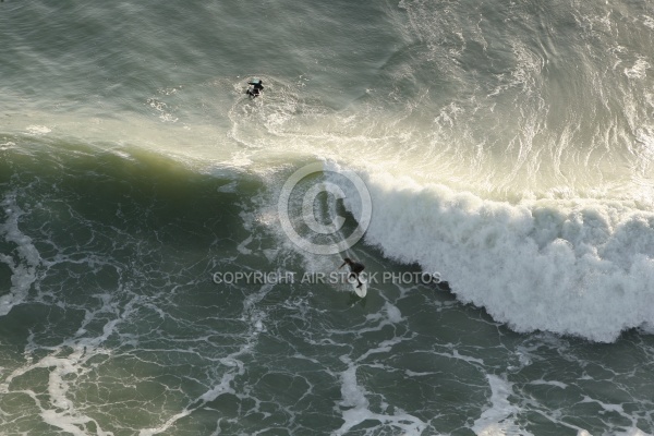 Surfer vue du ciel à Brétignolles-sur-Mer