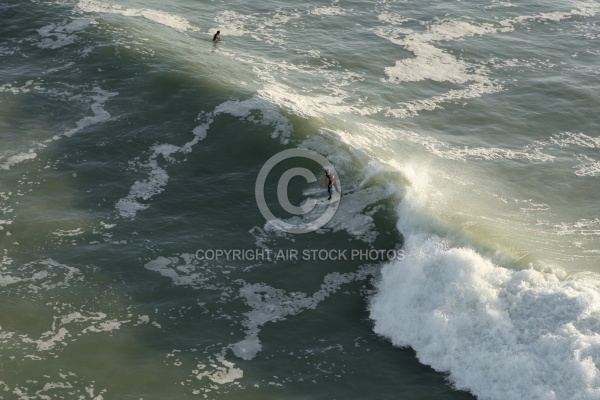 Surfer vue du ciel à Brétignolles-sur-Mer