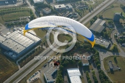 Survol aérien de Blois en paramoteur