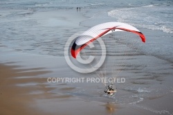 Survol de la mer en ULM paramoteur, Vendée 85