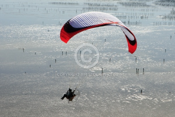 Survol de la mer en ULM paramoteur, Vendée 85