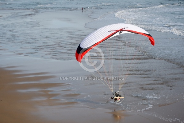 Survol de la mer en ULM paramoteur, Vendée 85