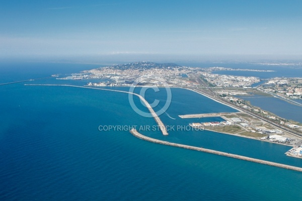 Sète vu du ciel 34200