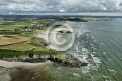 Ty an Quer plage vue du ciel, Finistère