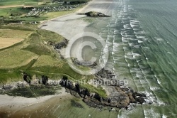 Ty an Quer plage vue du ciel, Finistère Ty an Quer plage vue du ciel, Finistère
