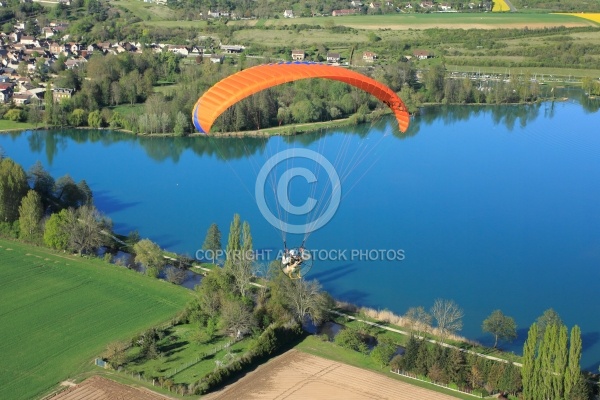 ULM paramoteur ,plan d eau du pays  Drouais