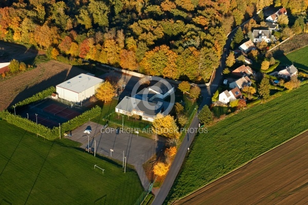 Vaugrigneuse le bourg vue du ciel