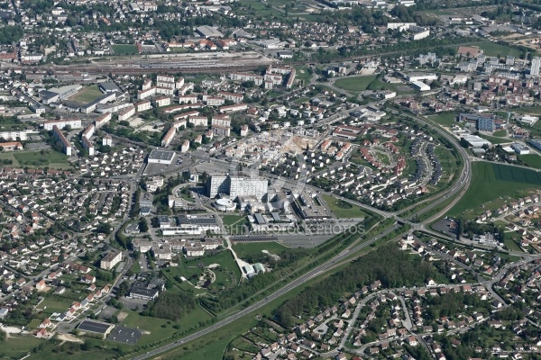 Veu aÃ©rienne de Dreux centre hospitalier, 28, Eure-et-Loire