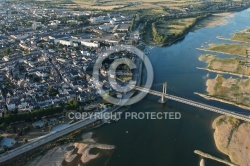 Viaduc d Ancenis vue du ciel en Loire Atlantique