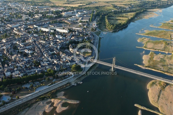 Viaduc d Ancenis vue du ciel en Loire Atlantique