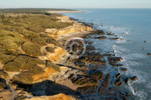 Vol paramoteur Pointe du Payré en Vendée 85