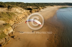 Vol paramoteur sur la plage du Veillon Vendée