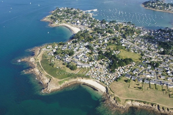 vue aerienne d Arzon  port crouesty  Golfe du Morbihan 56