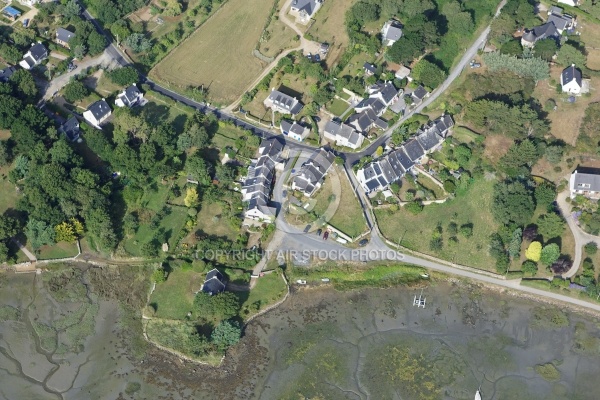 vue aerienne de Bréhuidic,  Golfe du Morbihan 56