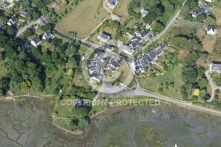 vue aerienne de Bréhuidic,  Golfe du Morbihan 56