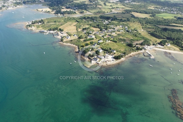 vue aerienne de Kerinis, Golfe du Morbihan 56