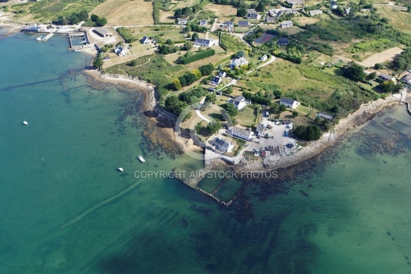 vue aerienne de Kerinis, Golfe du Morbihan 56