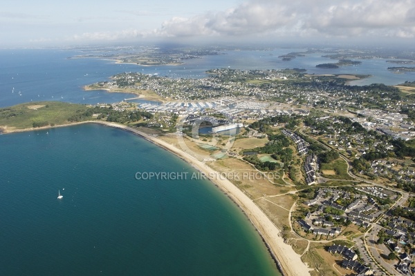 vue aerienne de Kerjouanno, Port Crouesty, Arzon, Golfe du Morbi