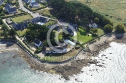 vue aerienne de Kervillen - La Trinité-sur-Mer - Golfe du Morbih vue aerienne de Kervillen - La Trinité-sur-Mer - Golfe du Morbih