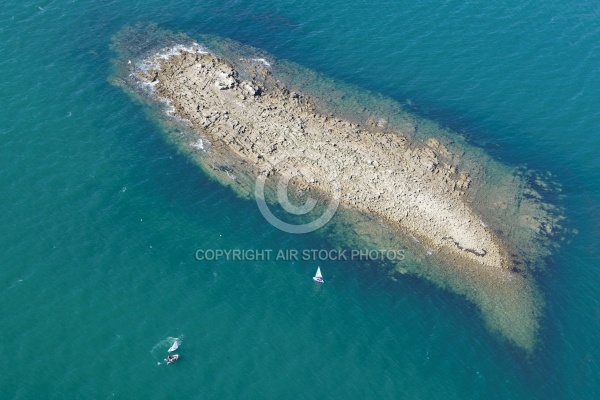 vue aerienne de l Ile Mousker, Golfe du Morbihan 56