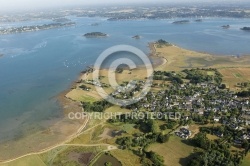 vue aerienne de l île d Arz, Créavo, Golfe du Morbihan 56