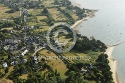 vue aerienne de l île-d Arz, Gollfe du Morbihan 56