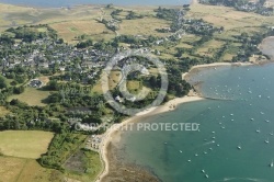 vue aerienne de l île-d Arz, Gollfe du Morbihan 56