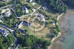 vue aerienne de la pointe d Arradon , Kerat, Kerlann, Golfe du M vue aerienne de la pointe d Arradon , Kerat, Kerlann, Golfe du M
