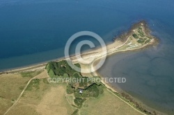 vue aerienne de la pointe de Brouel, île-d Arz, Golfe du Morbiha