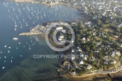 vue aerienne de Larmor-Baden , Golfe du Morbihan 56