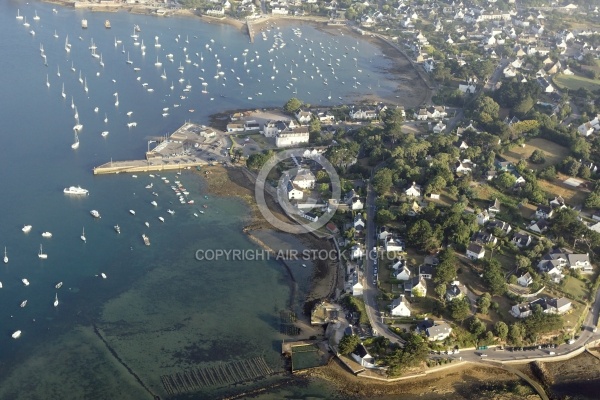 vue aerienne de Larmor-Baden , Golfe du Morbihan 56