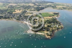 vue aerienne de Le Logéo, Golfe du Morbihan 56