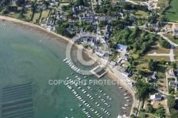 vue aerienne de Le Logéo, Golfe du Morbihan 56