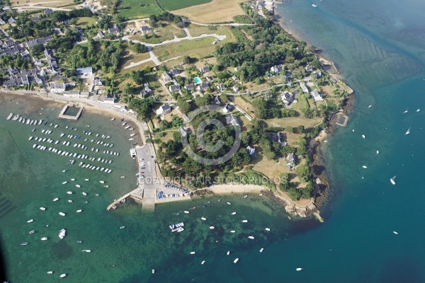 vue aerienne de Le Logéo, Golfe du Morbihan 56