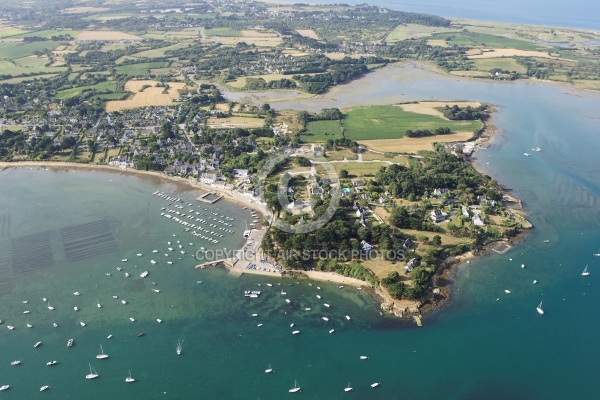 vue aerienne de Le Logéo, Golfe du Morbihan 56