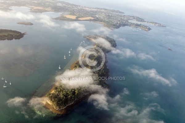 vue aerienne de lïle Longue, Golfe du Morbihan 56