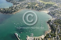 vue aerienne de Port Navalo, Golfe du Morbihan 56