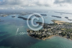 vue aerienne de Port Navalo, Golfe du Morbihan 56