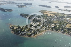 vue aerienne de Port Navalo, Golfe du Morbihan 56