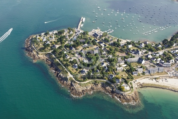 vue aerienne de Port Navalo, Golfe du Morbihan 56