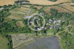 vue aerienne de Port Néze, golfe du Morbihan 56