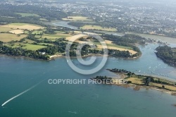 vue aerienne de Vannesn, Golfe du Morbihan 56