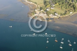 vue aerienne du Golfe du Morbihan 56