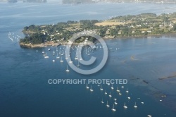 vue aerienne du Golfe du Morbihan 56