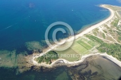 vue aerienne du Golfe du Morbihan 56, Pointe de Hourél