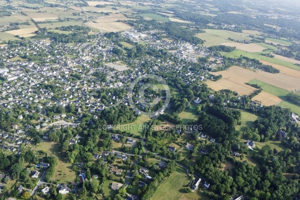 vue aerienne du Golfe du Morbihan 56