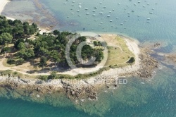 vue aerienne plage de Kernevest, ST Philibert, Golfe du Morbihan vue aerienne plage de Kernevest, ST Philibert, Golfe du Morbihan
