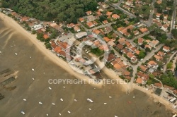 vue aérienne  Bassin d Arcachon, le Petit Piquey,33